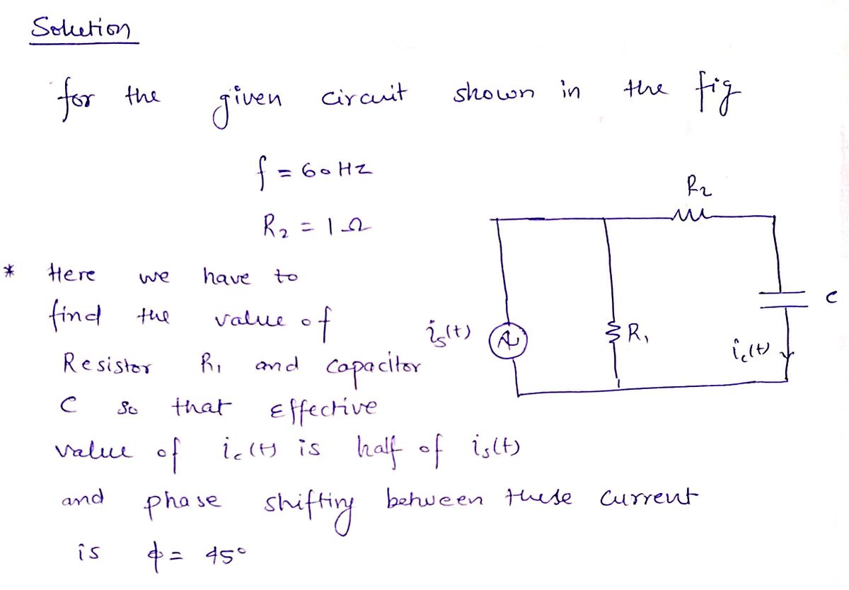 Electrical Engineering homework question answer, step 1, image 1